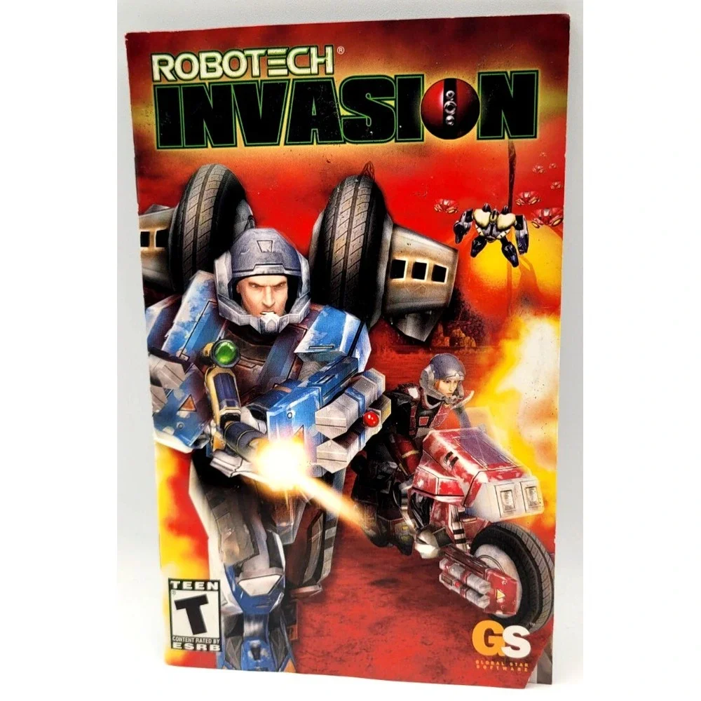 Robotech: Invasion GAME MANUAL ONLY (Sony‎ PlayStation 2, 2004) **NO GAME**